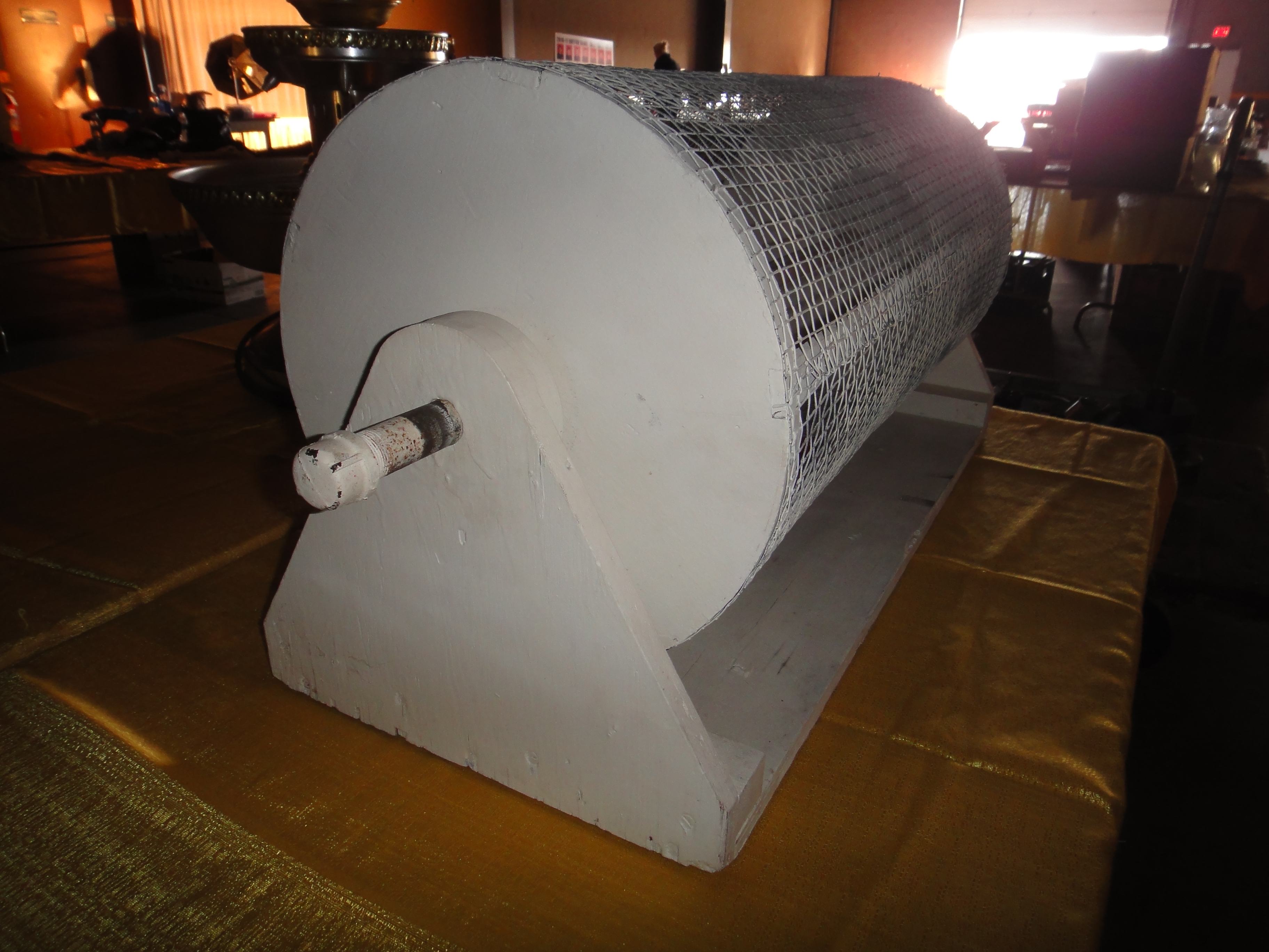 Large Vintage Bingo or Ticket Stub Drum