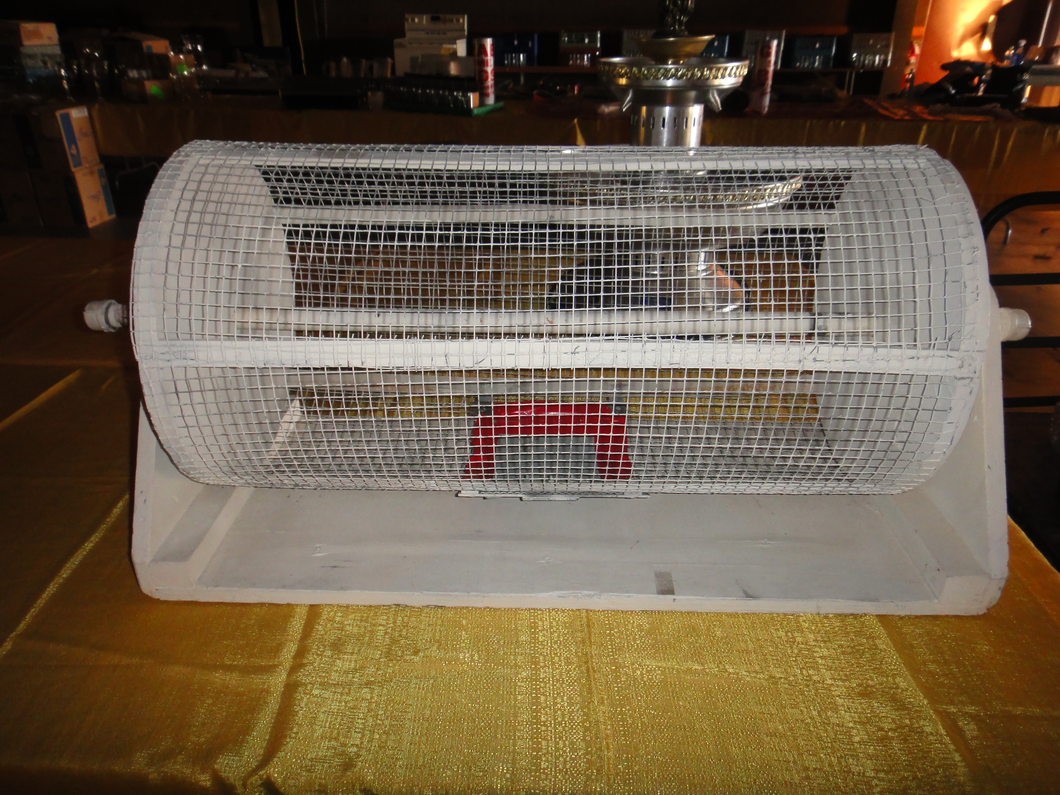 Large Vintage Bingo or Ticket Stub Drum