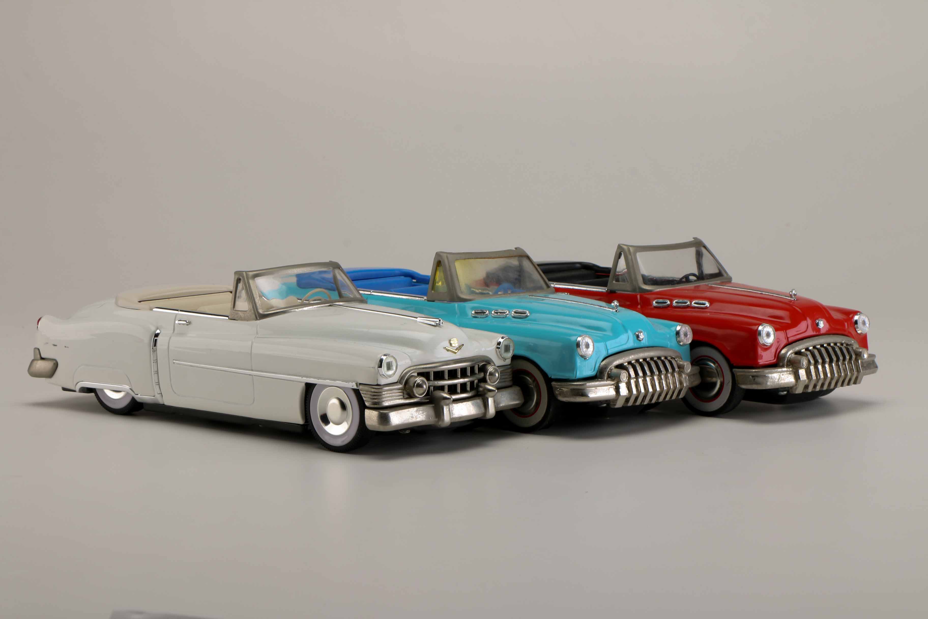 Modern Tin Friction 1950's Cars