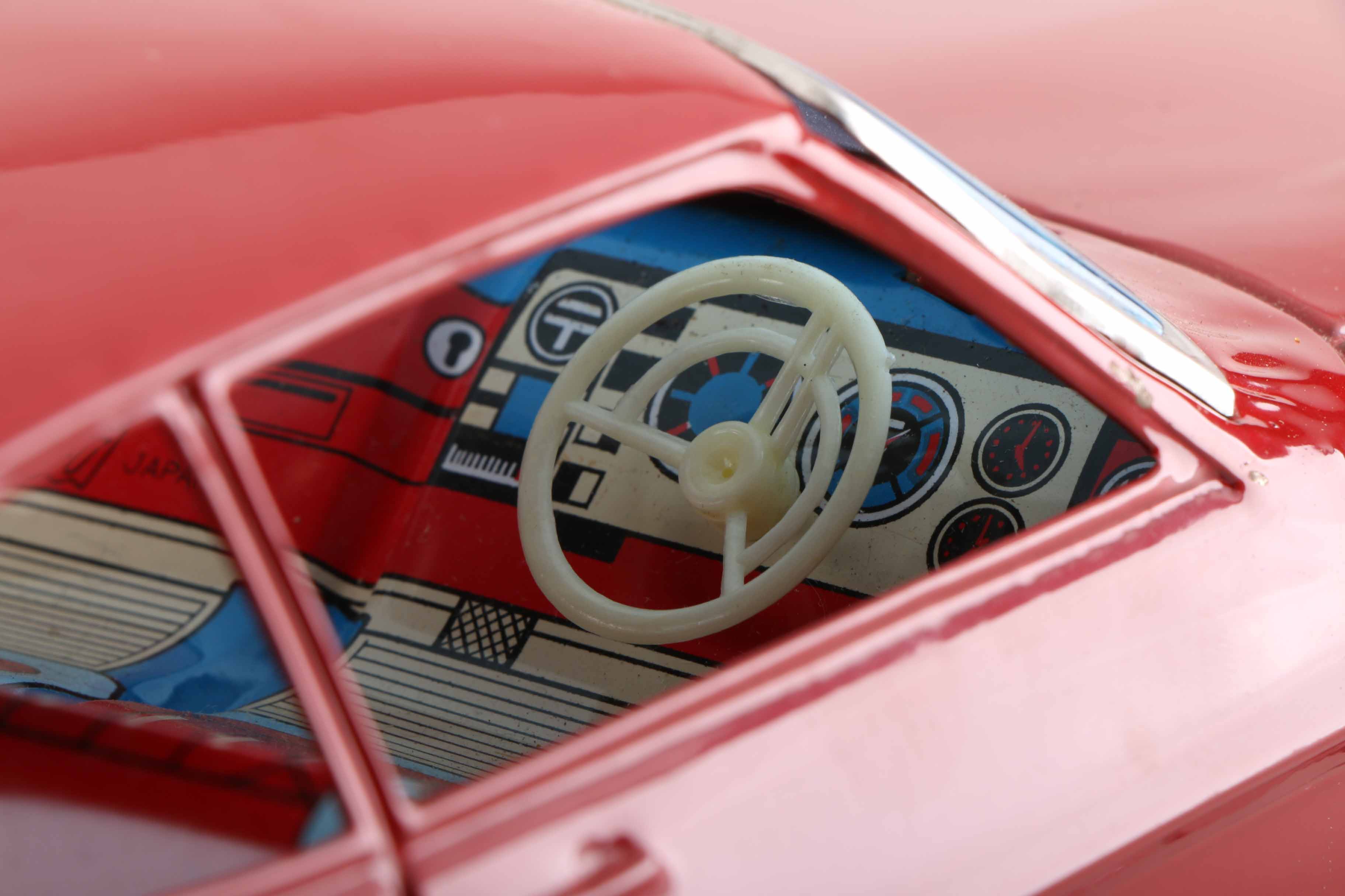 Vintage Tin Friction Ford Capri