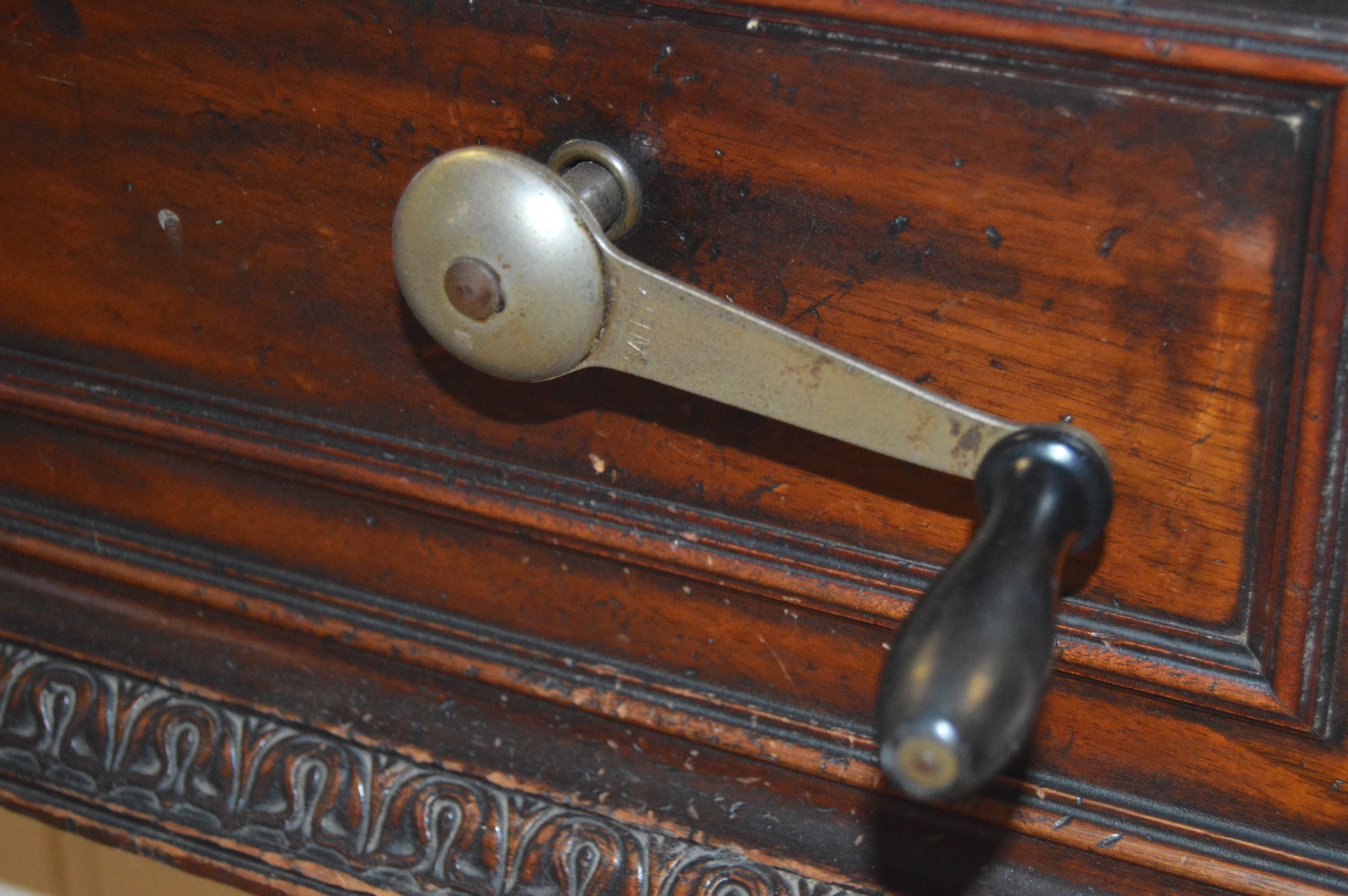 Rare Antique "Regina" Double Comb Music Box and Several Record Tins