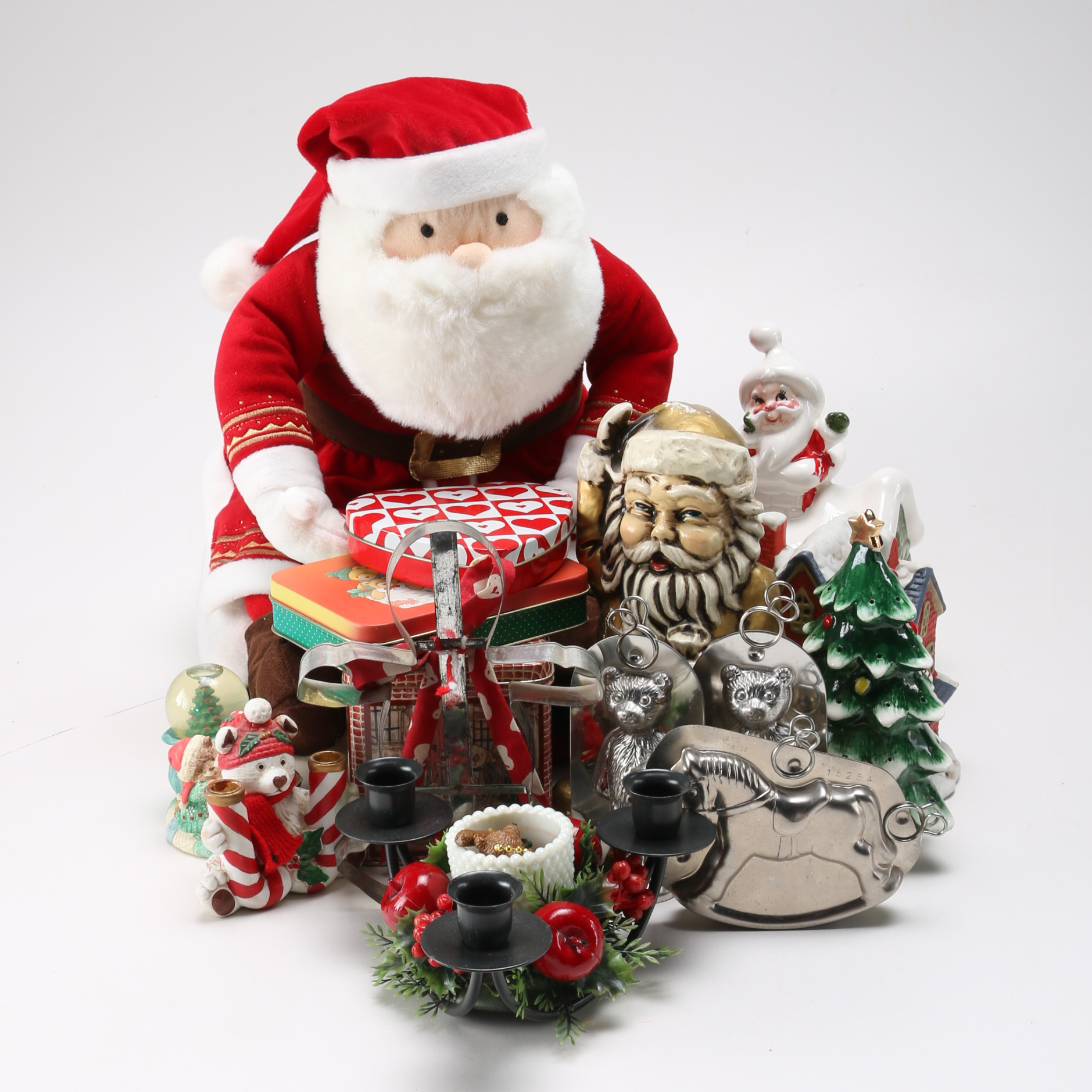 Collection of Christmas Figurines and Decor