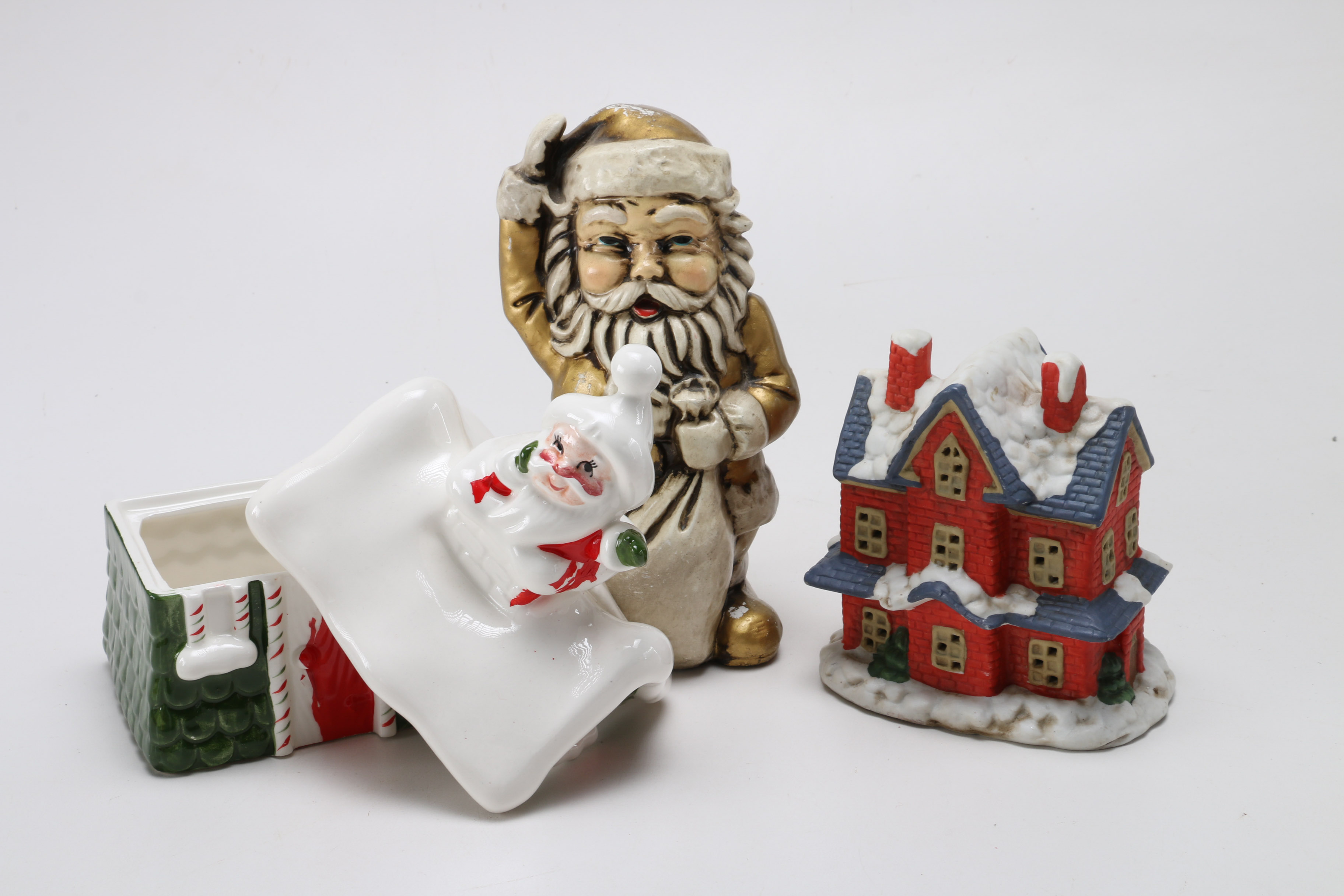 Collection of Christmas Figurines and Decor