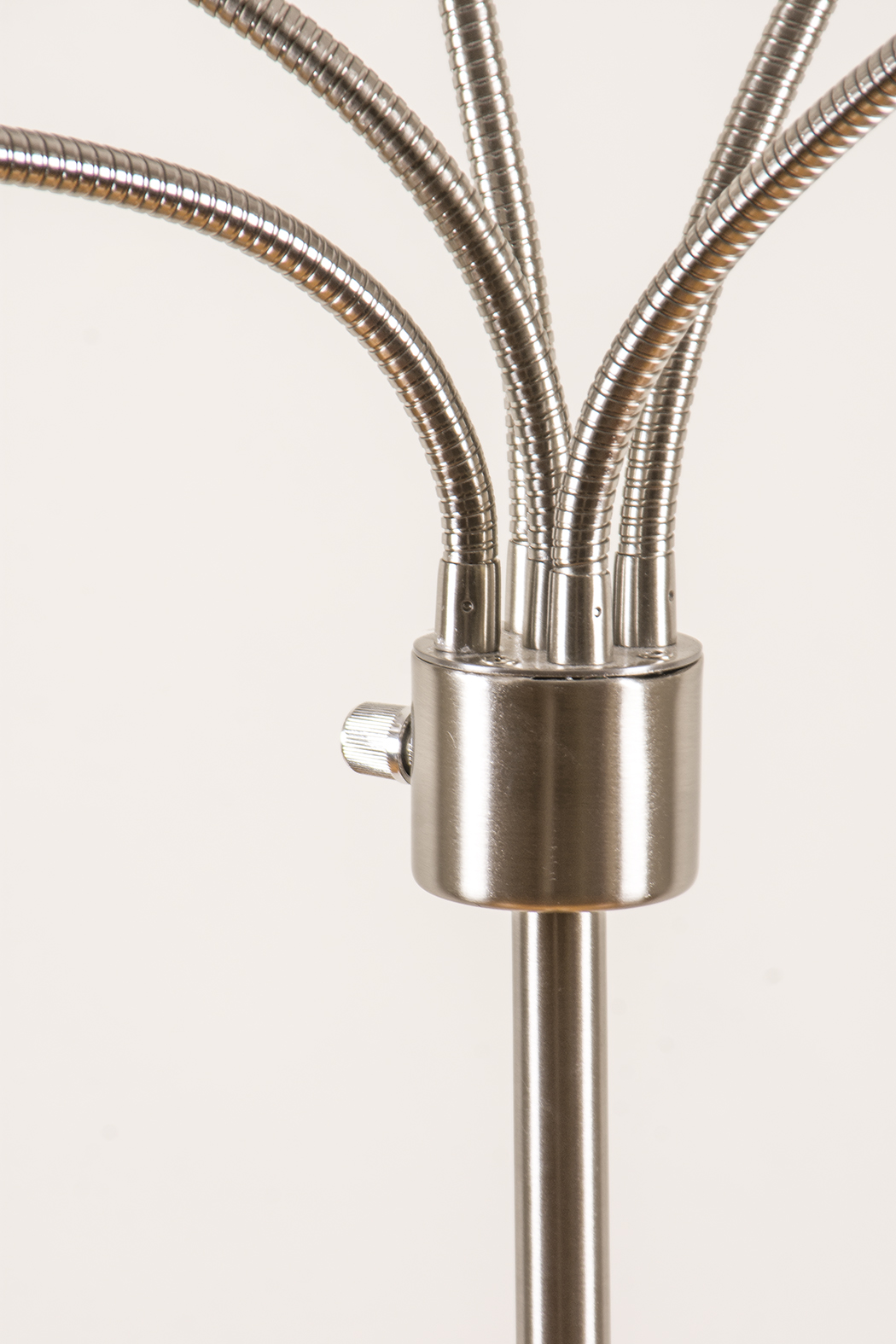 Silver Tone Multi-Arm Floor Lamp