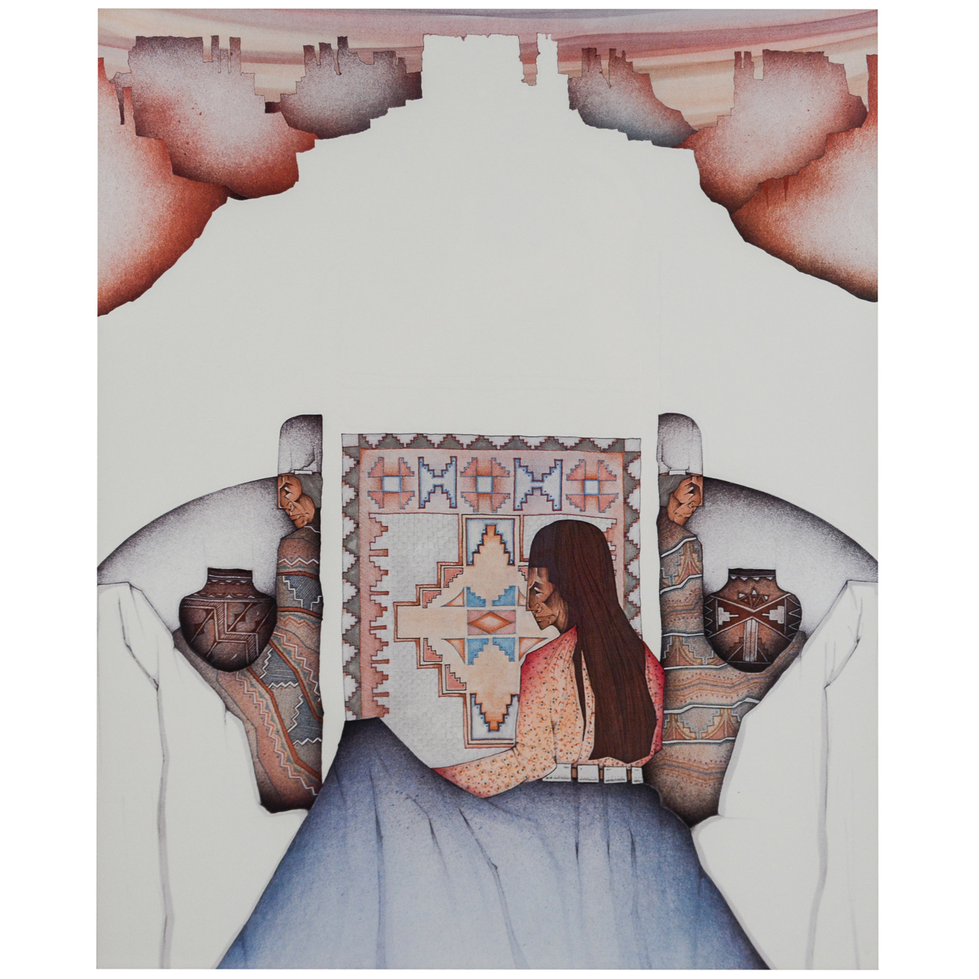 Native American Lithograph