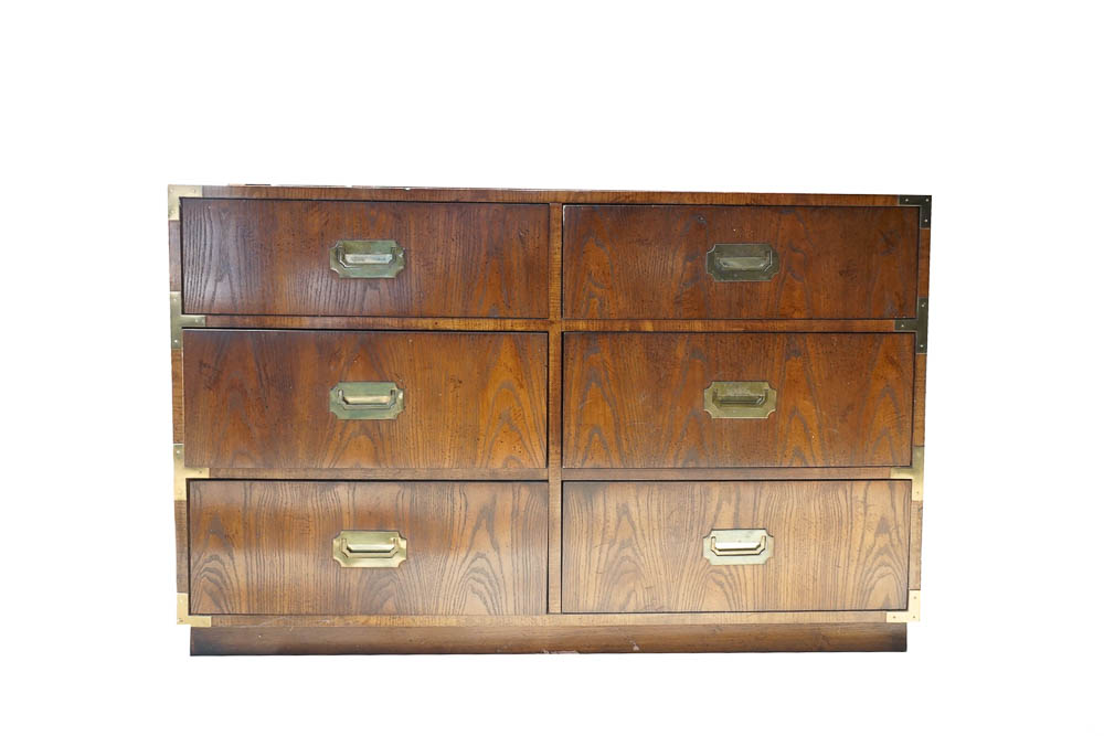 "Campaigner"  Oak Chest of Drawers by Dixie Furniture