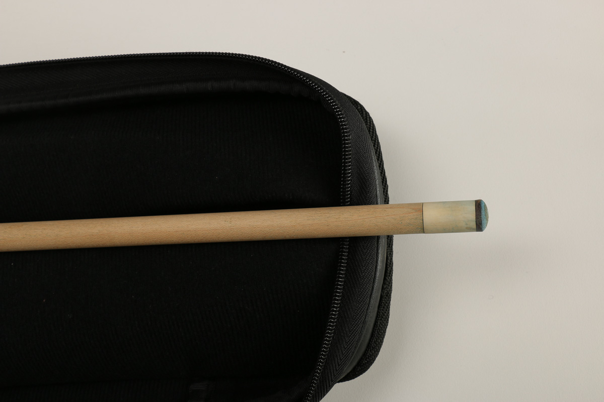 Two McDermott Proline Pool Cue Sticks and Leather Case