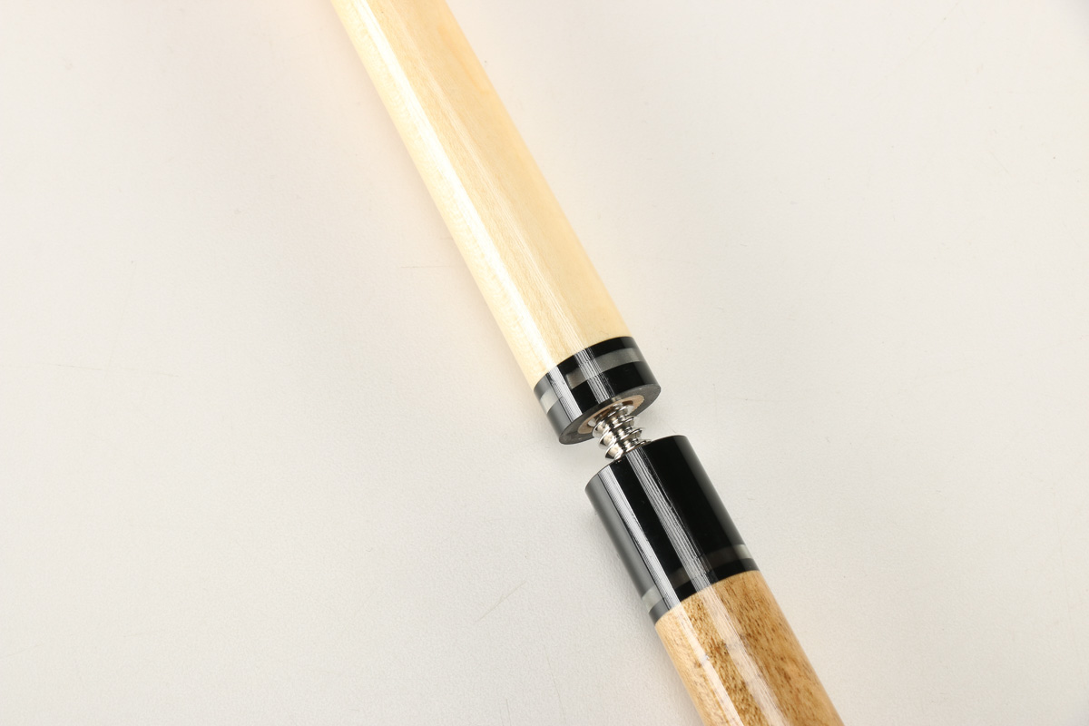 Two McDermott Proline Pool Cue Sticks and Leather Case