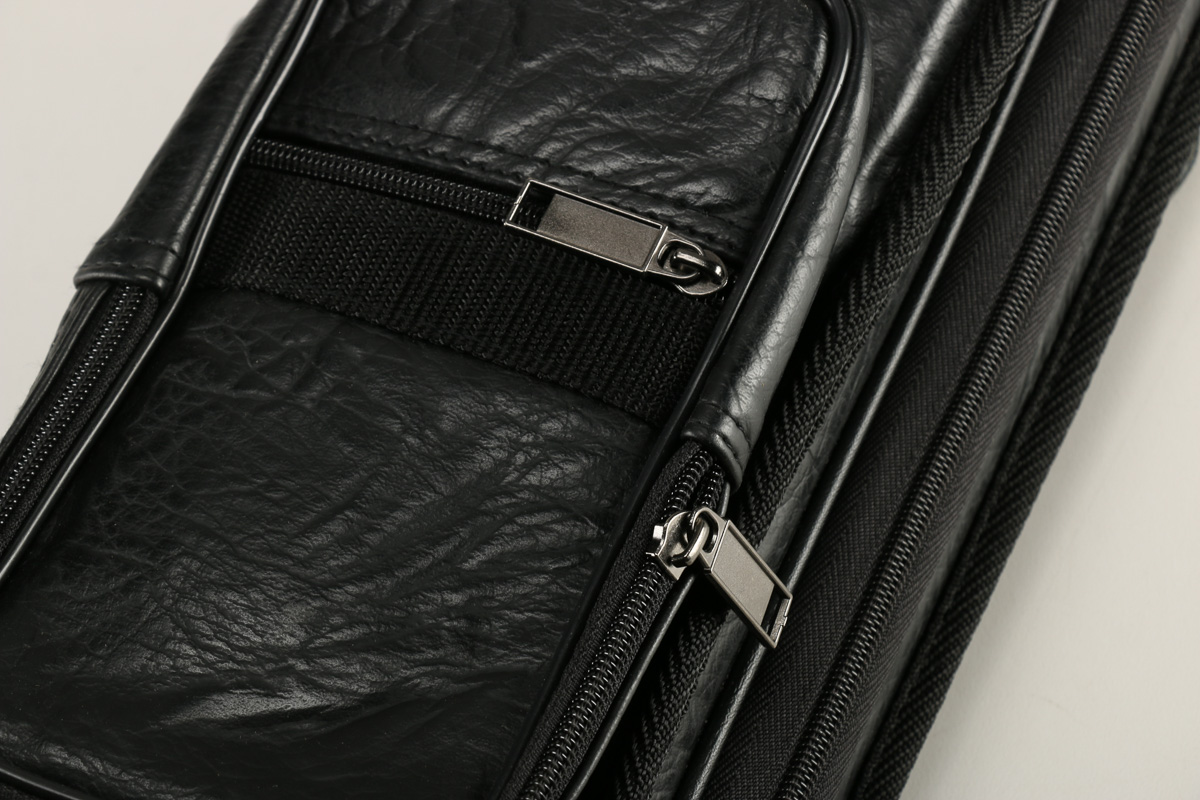 Two McDermott Proline Pool Cue Sticks and Leather Case