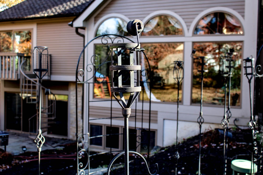 Wrought Iron Garden Decor