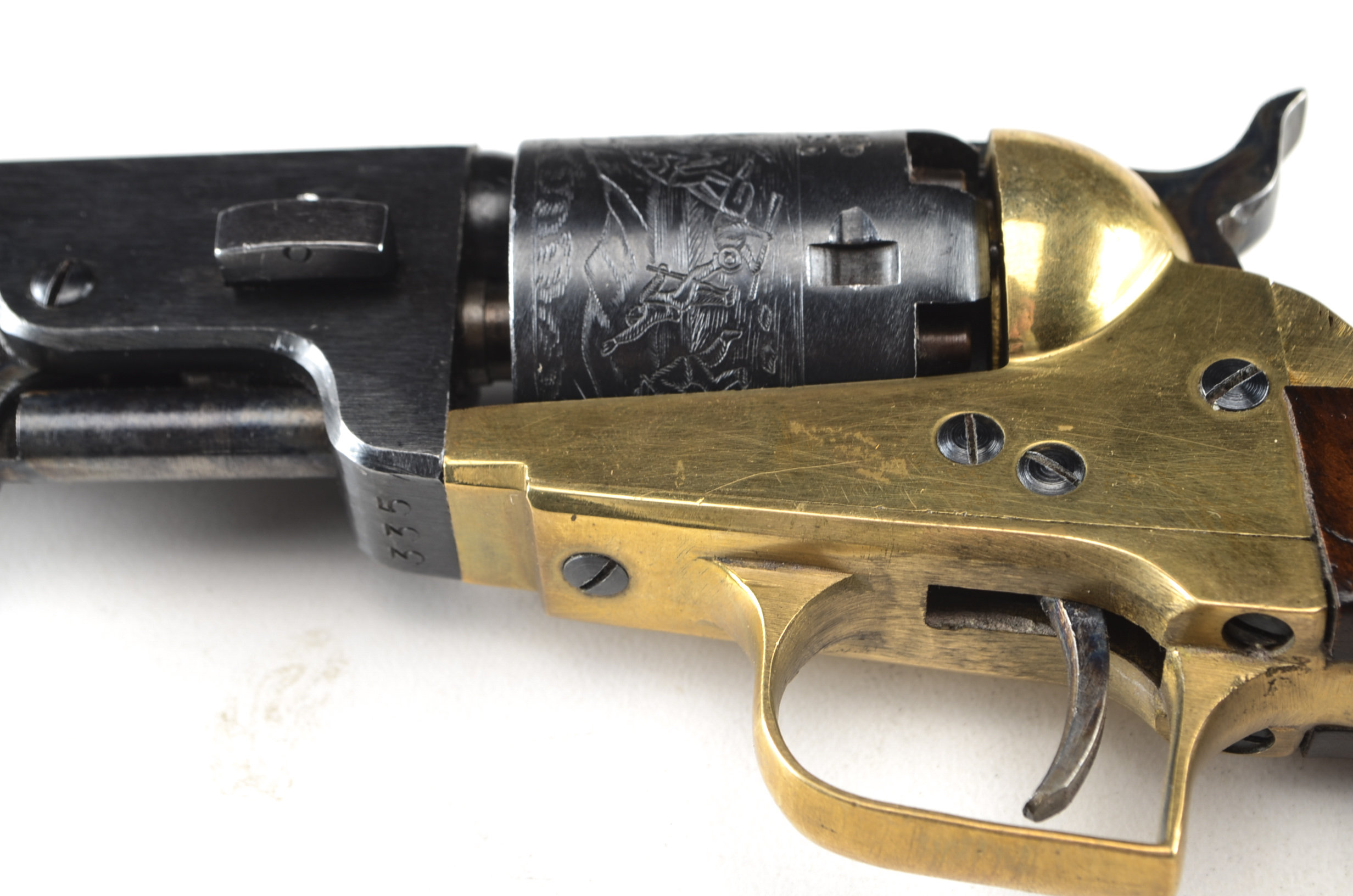 Colt 1851 Navy Revolver "Baby Dragoon" Variant with Engraved Cylinder
