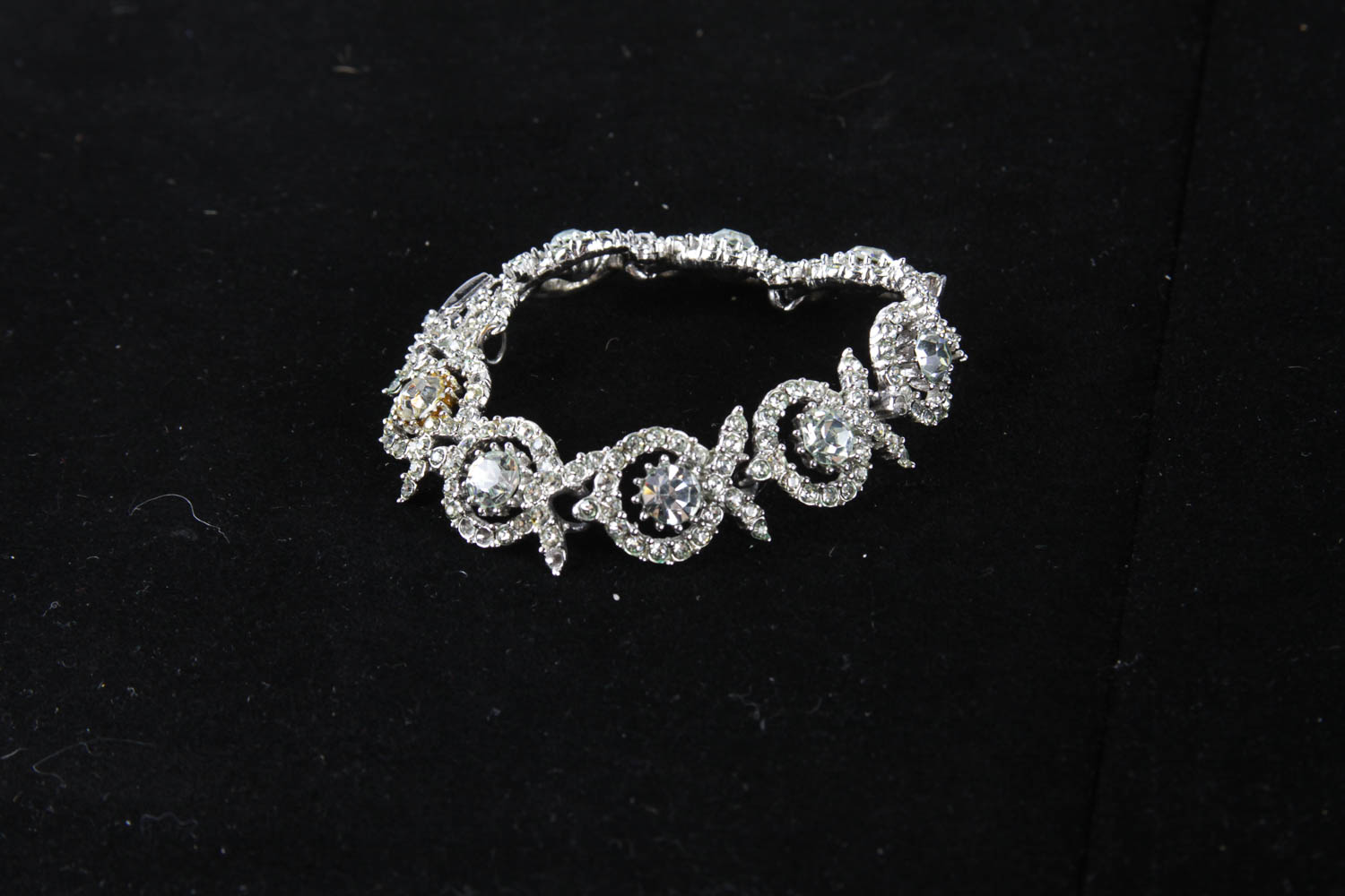 Collection of Seven Rhinestone Bracelets