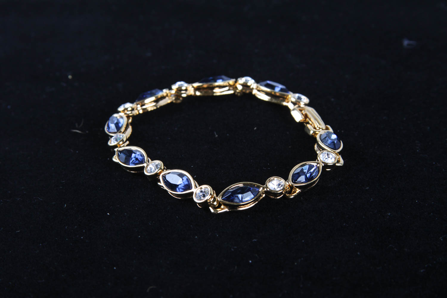 Collection of Seven Rhinestone Bracelets