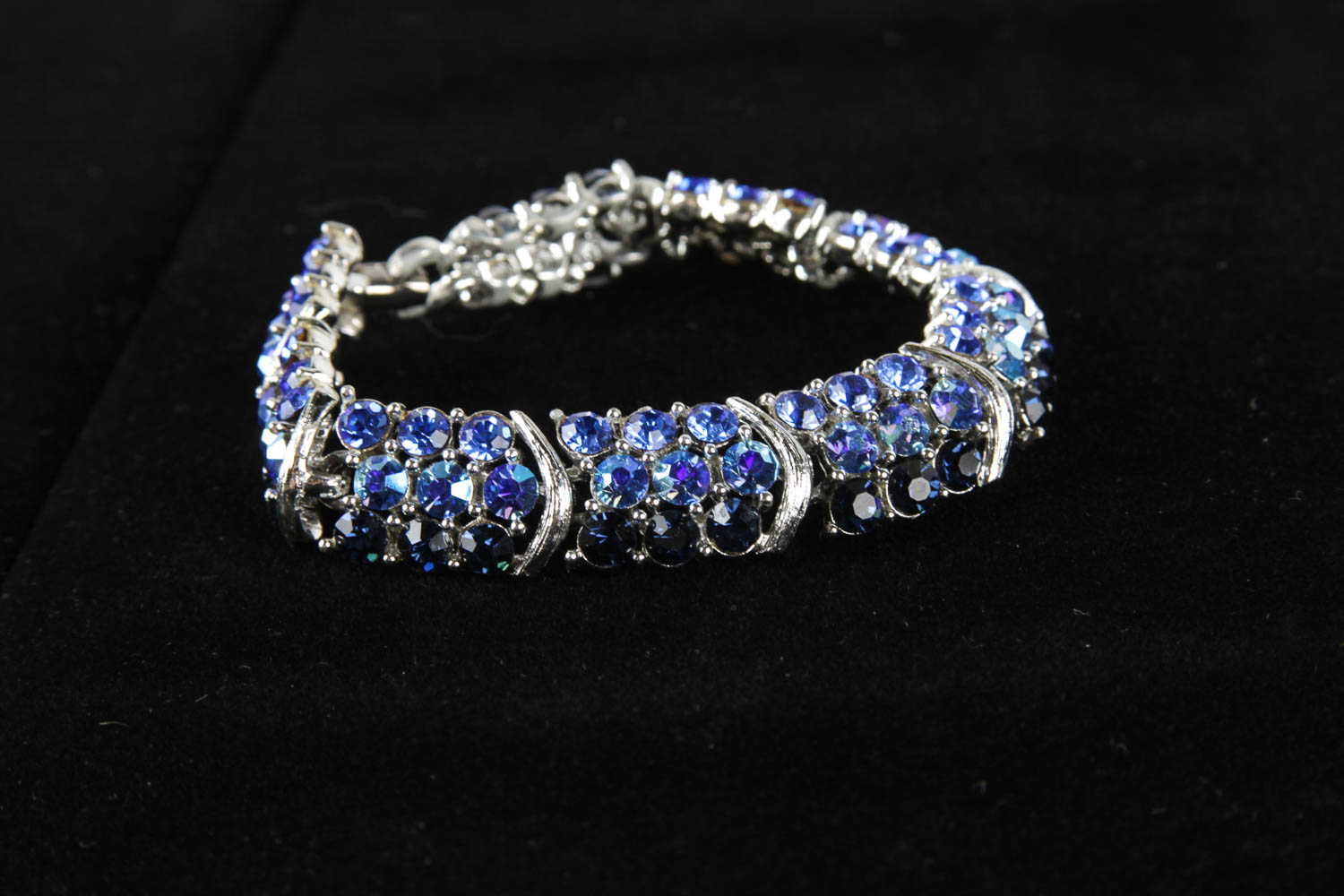 Collection of Seven Rhinestone Bracelets