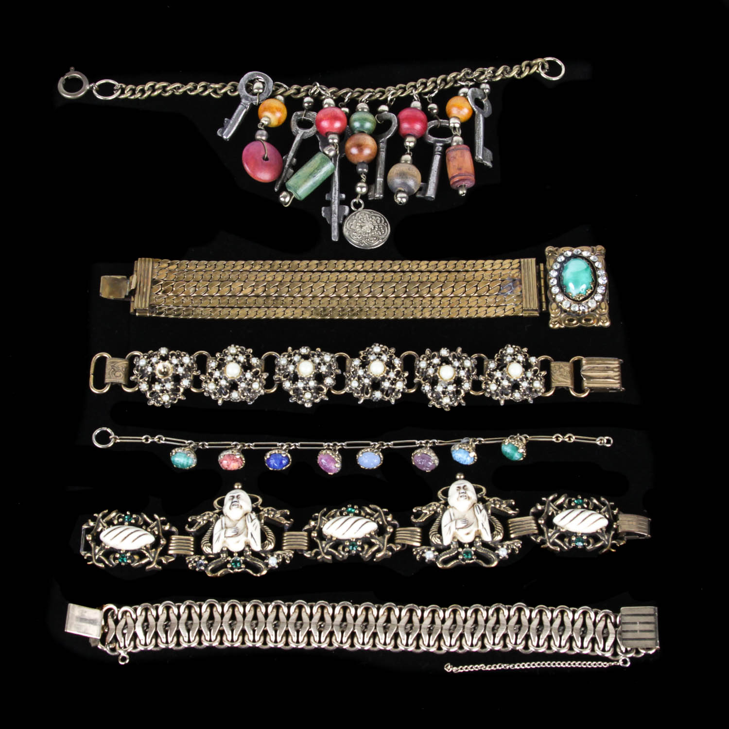 Six Costume Bracelets