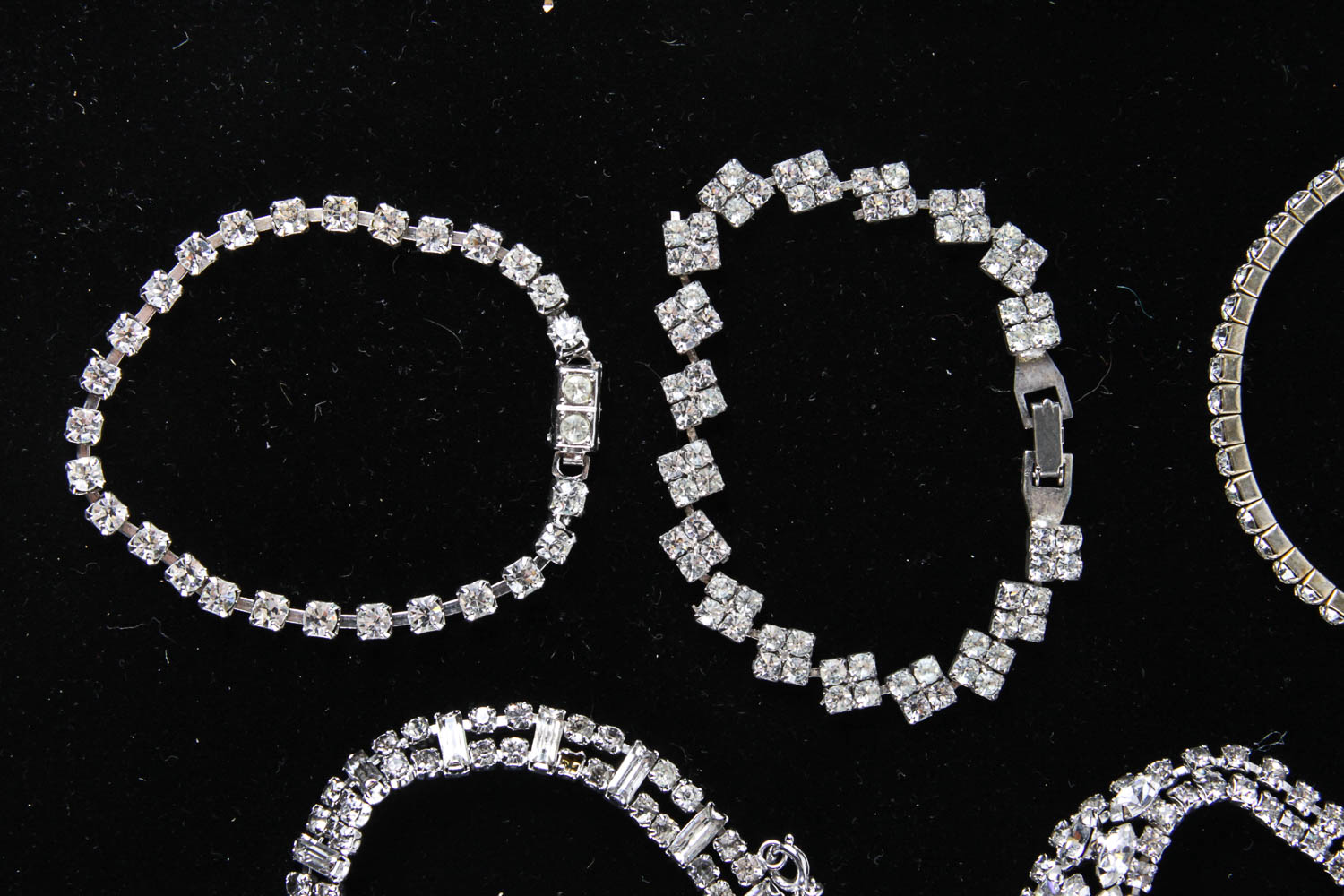 Collection of  Rhinestone Costume Bracelets
