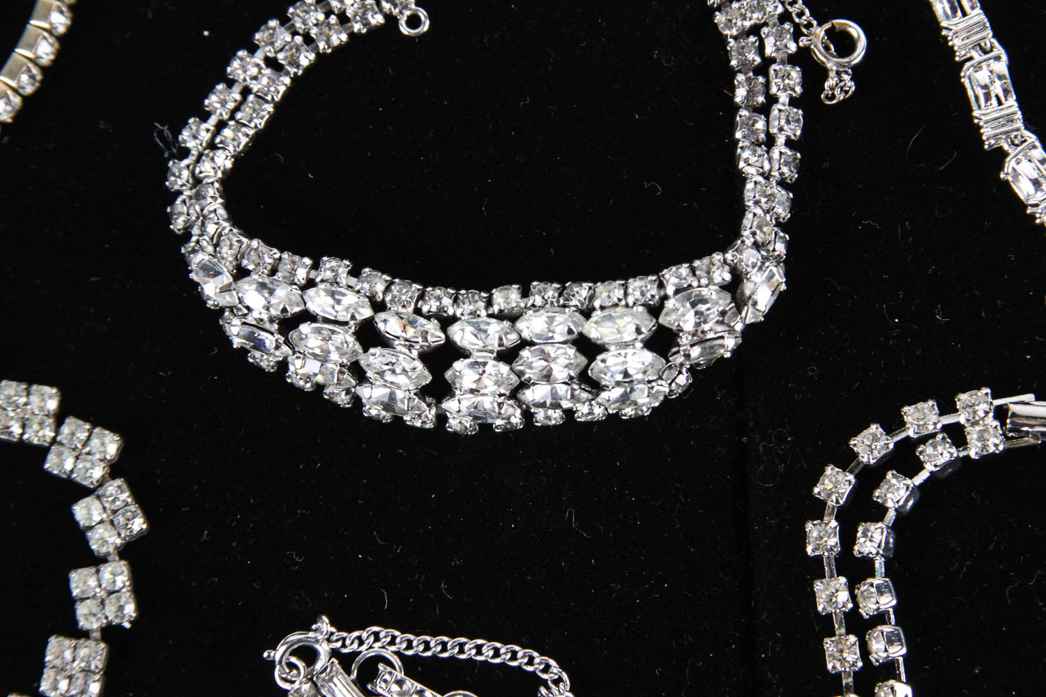 Collection of  Rhinestone Costume Bracelets