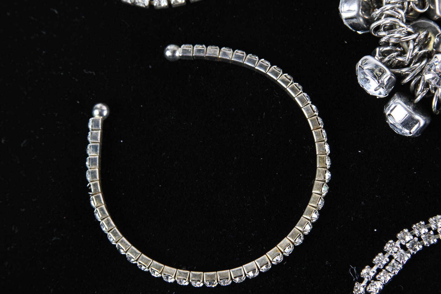 Collection of  Rhinestone Costume Bracelets