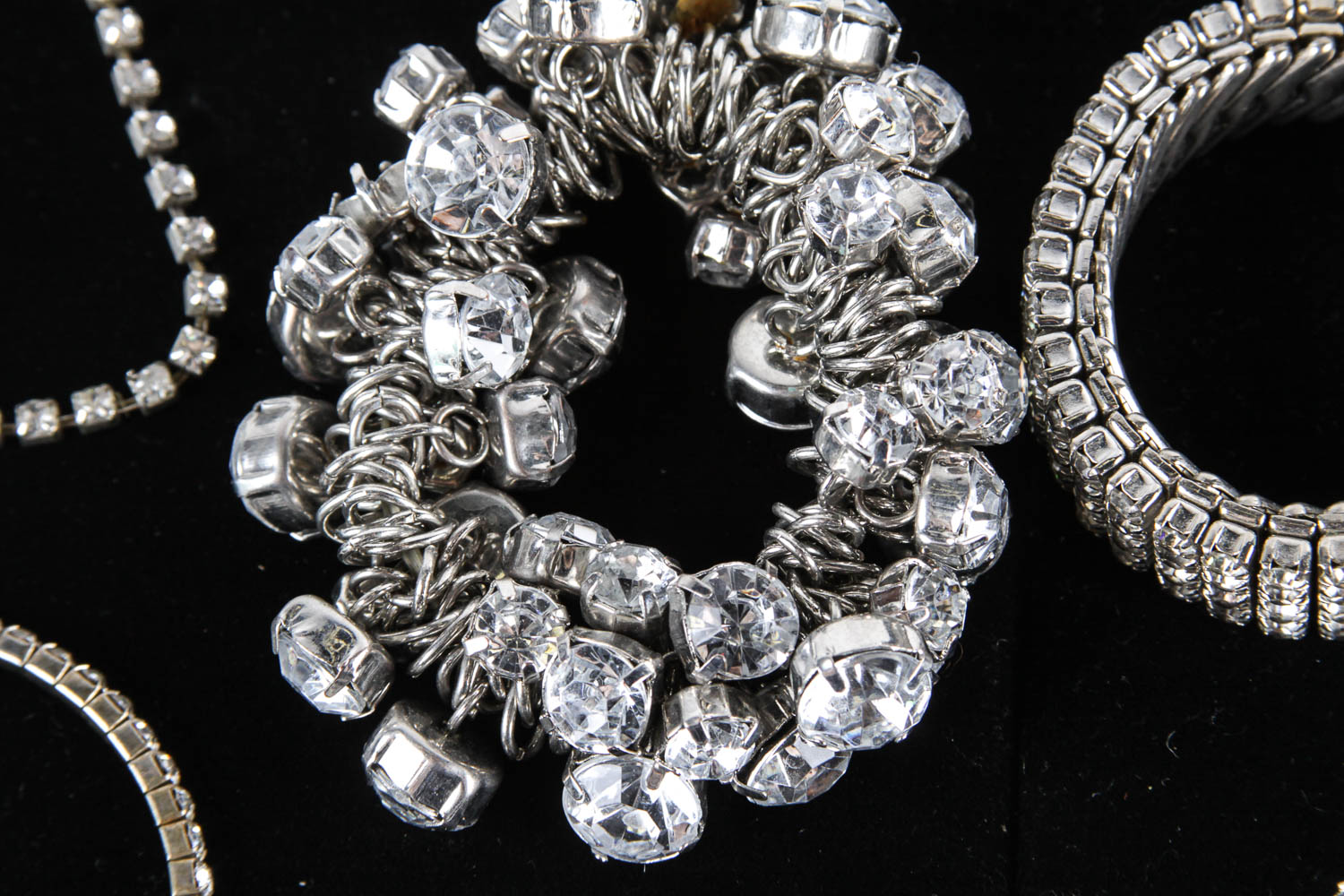 Collection of  Rhinestone Costume Bracelets