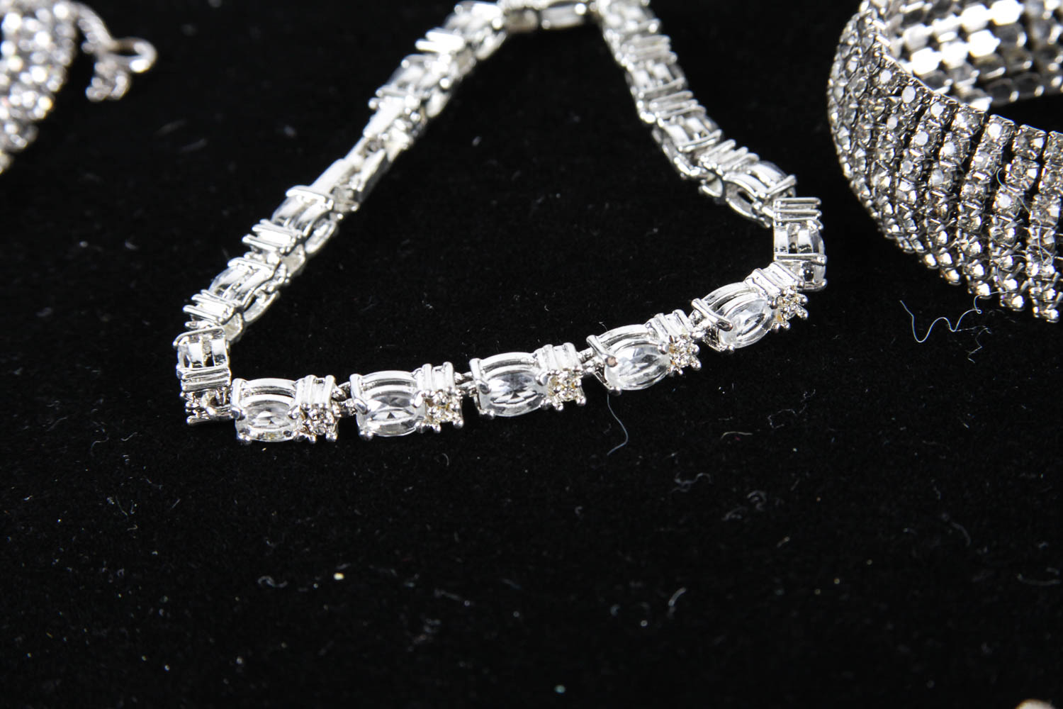 Collection of  Rhinestone Costume Bracelets