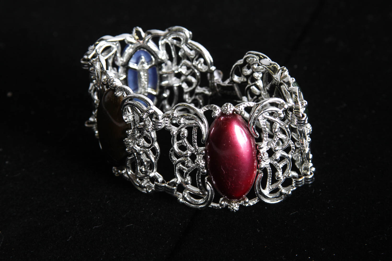 Collection of Silver Toned Fashion Bracelets