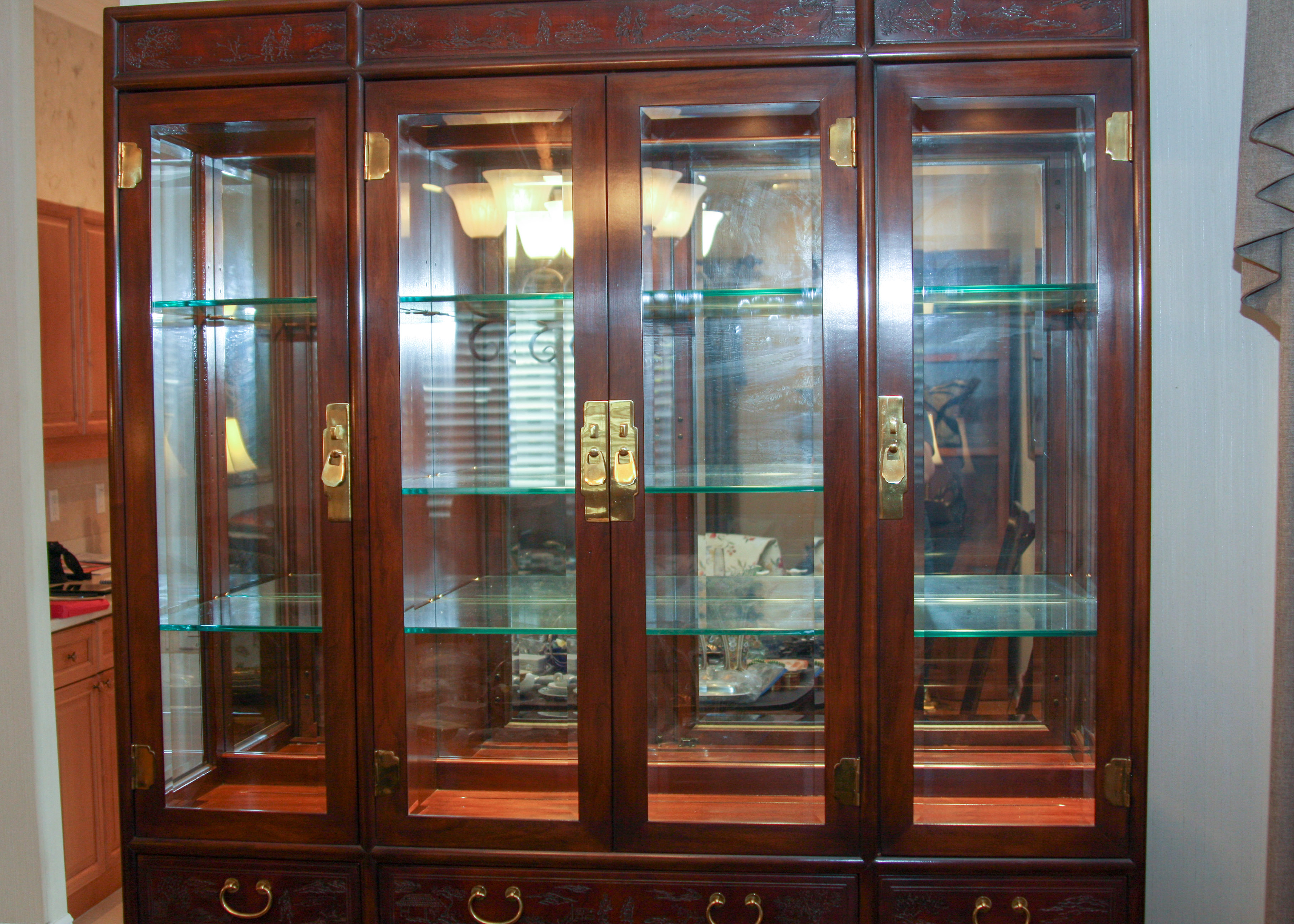 Heritage China Display Case Cabinet