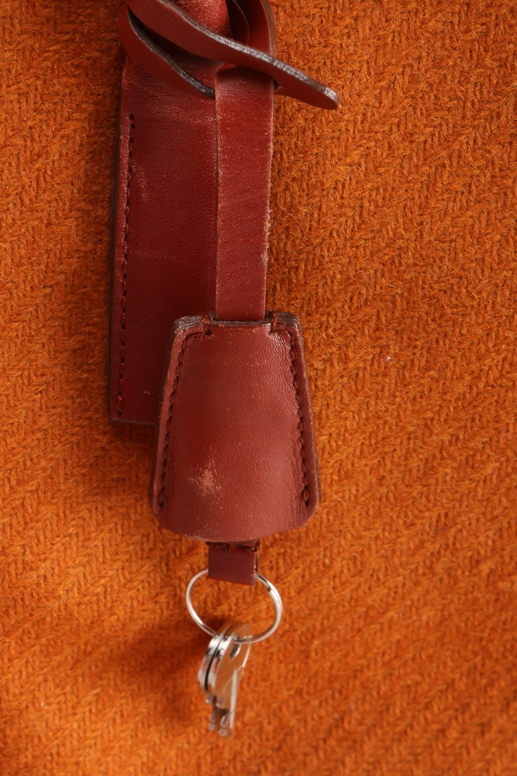 Prada Wool and Leather Handbag