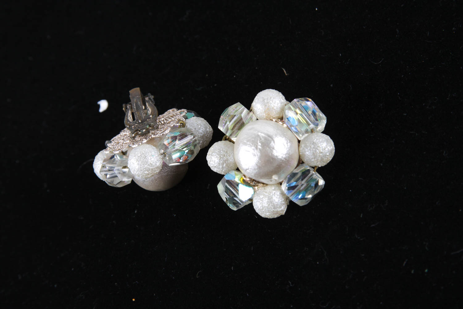 Vintage Faux Pearl Costume Earring and Bracelet Collection