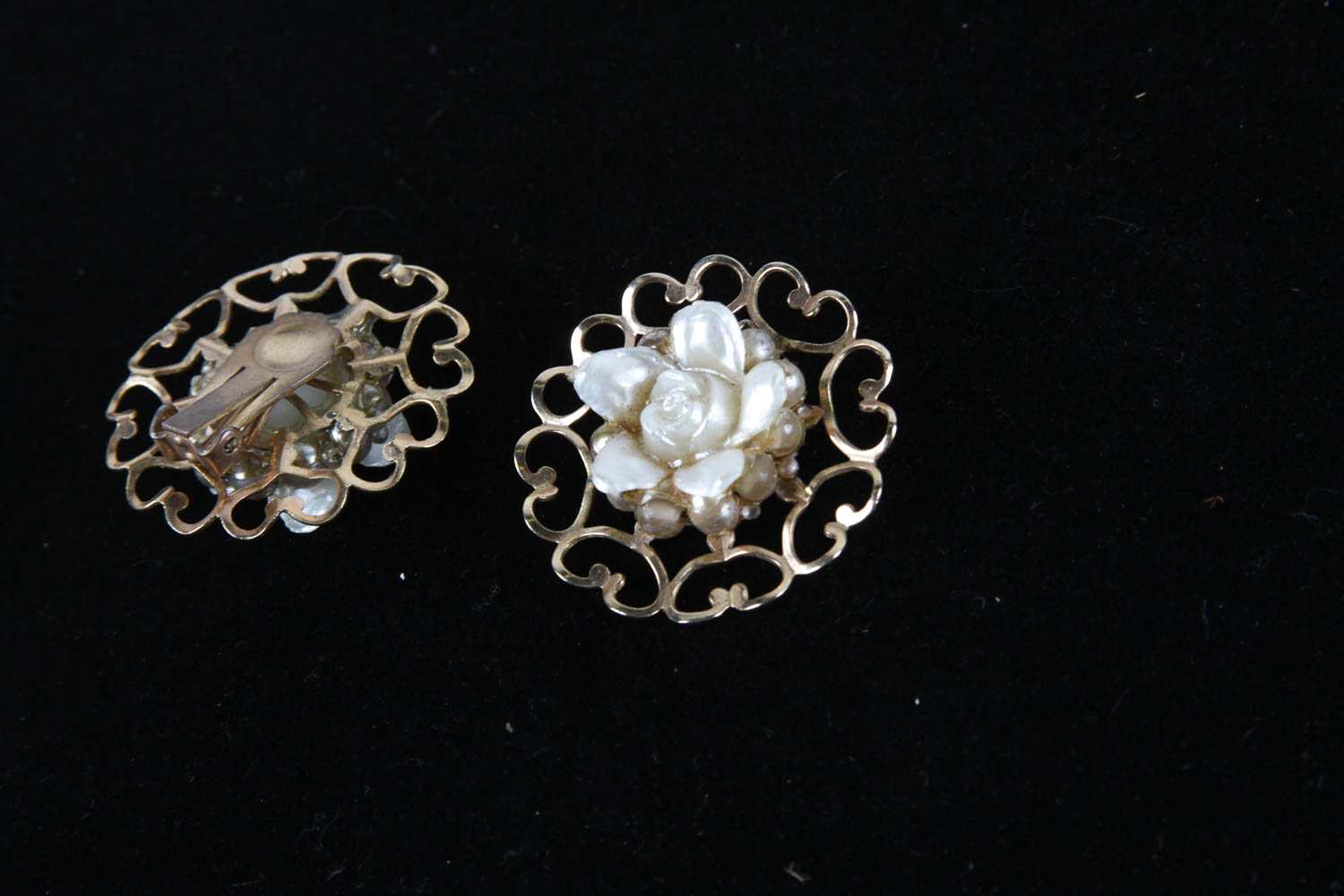 Vintage Faux Pearl Costume Earring and Bracelet Collection