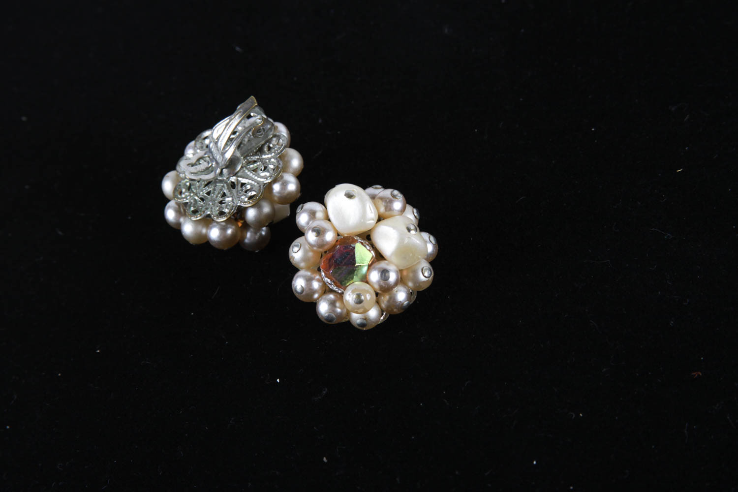 Vintage Faux Pearl Costume Earring and Bracelet Collection