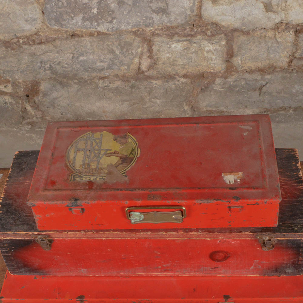 Three Vintage Erector Sets