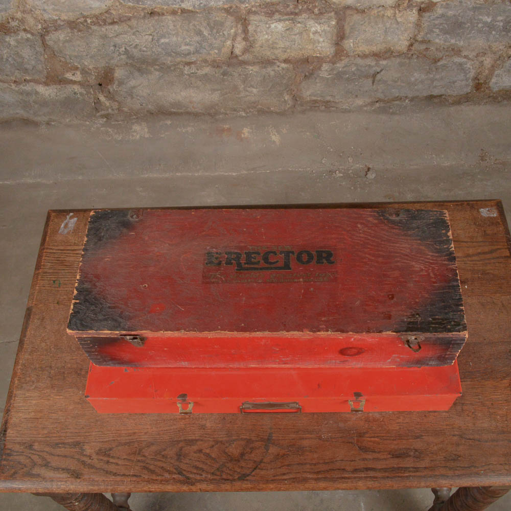 Three Vintage Erector Sets