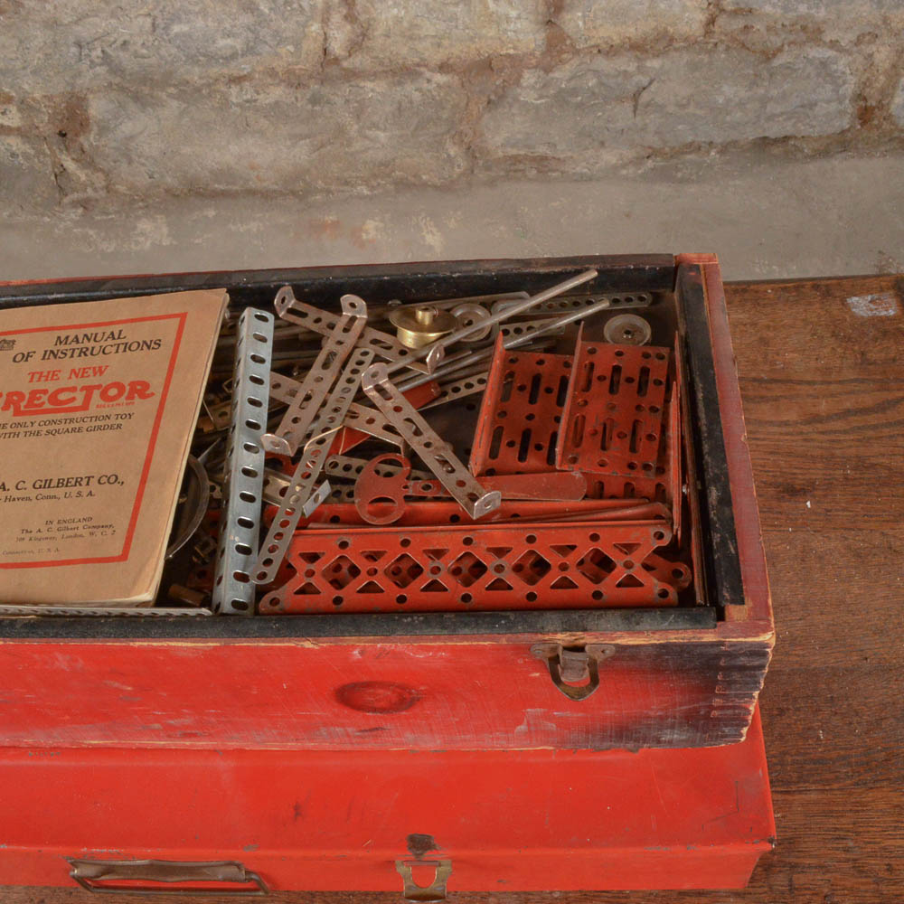 Three Vintage Erector Sets