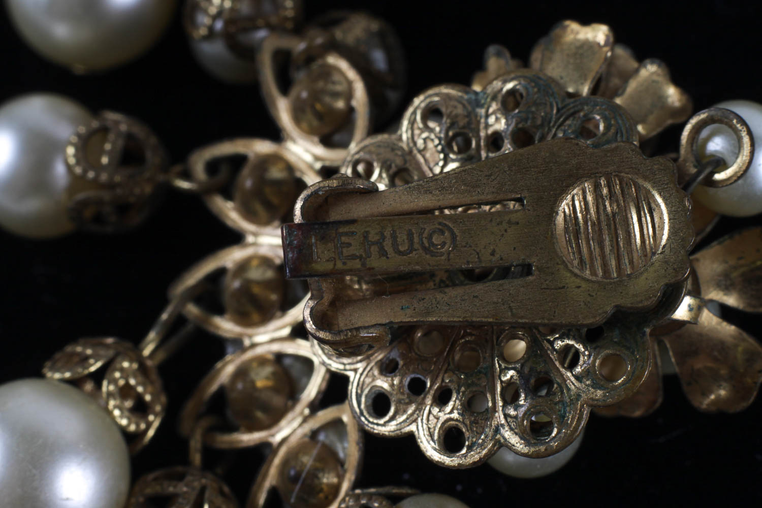 Vintage Faux Pearl Costume Earring and Bracelet Collection