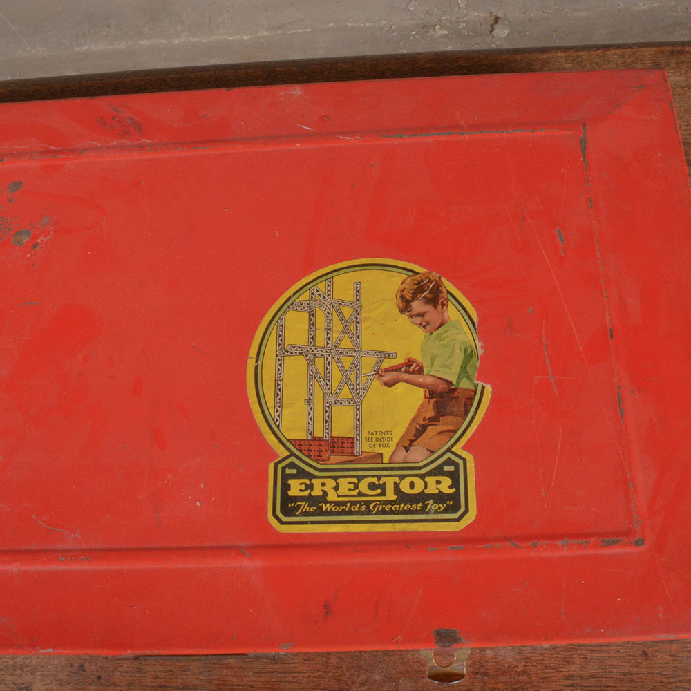Three Vintage Erector Sets