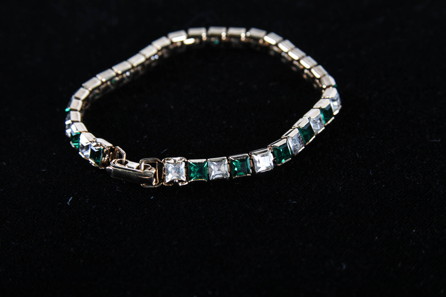 Collection of Green and Gold Costume Bracelets