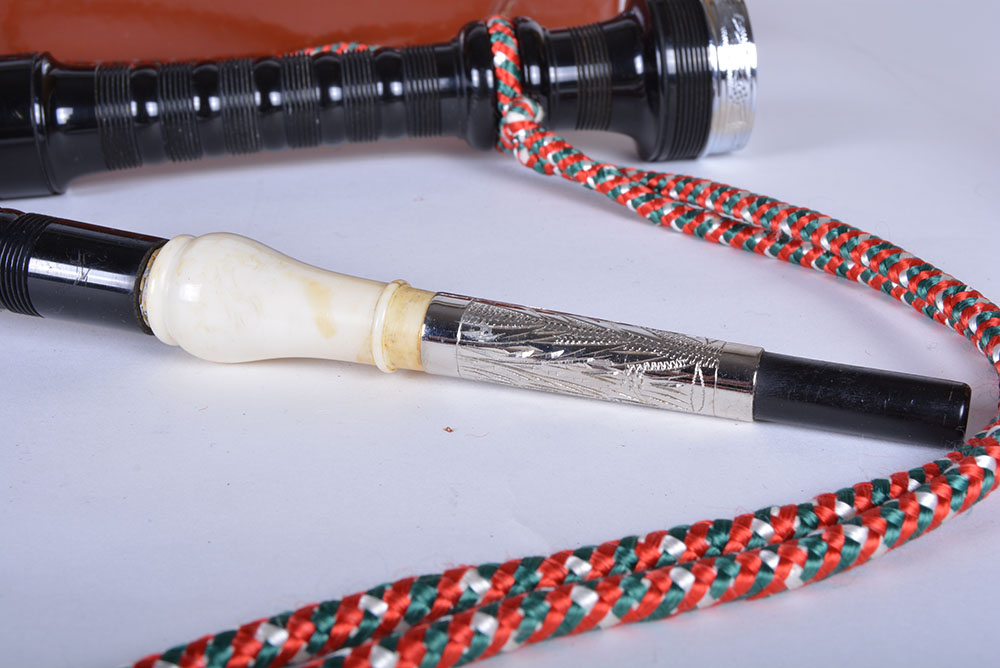 Green and Red Tartan Bagpipes