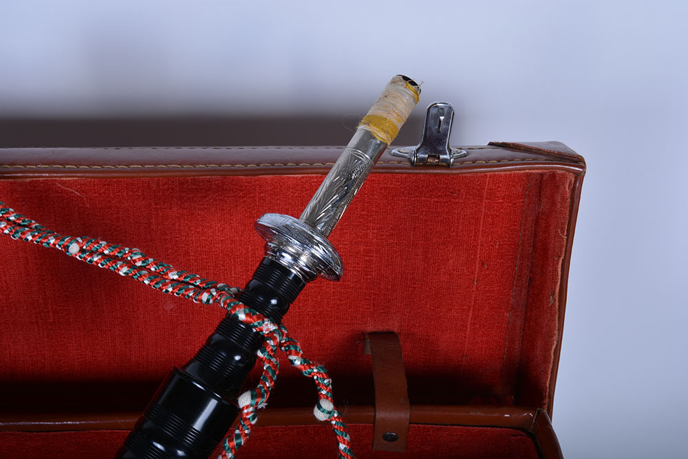 Green and Red Tartan Bagpipes