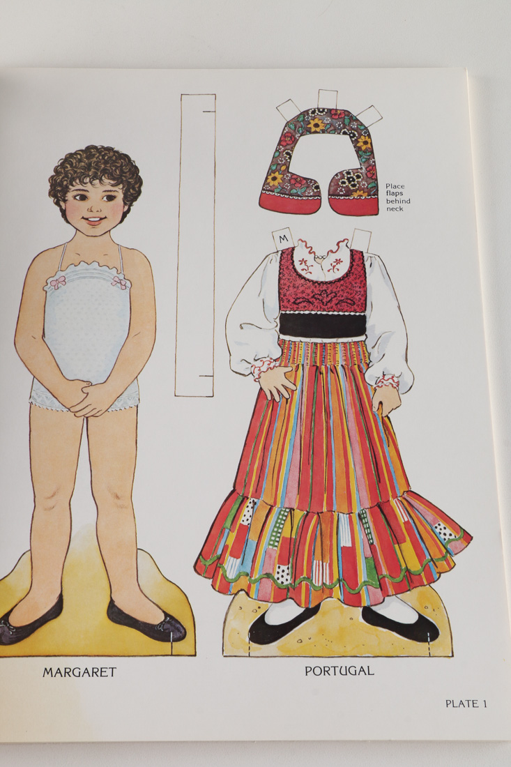 Dover Publications Folk Costume Paper Doll Booklet