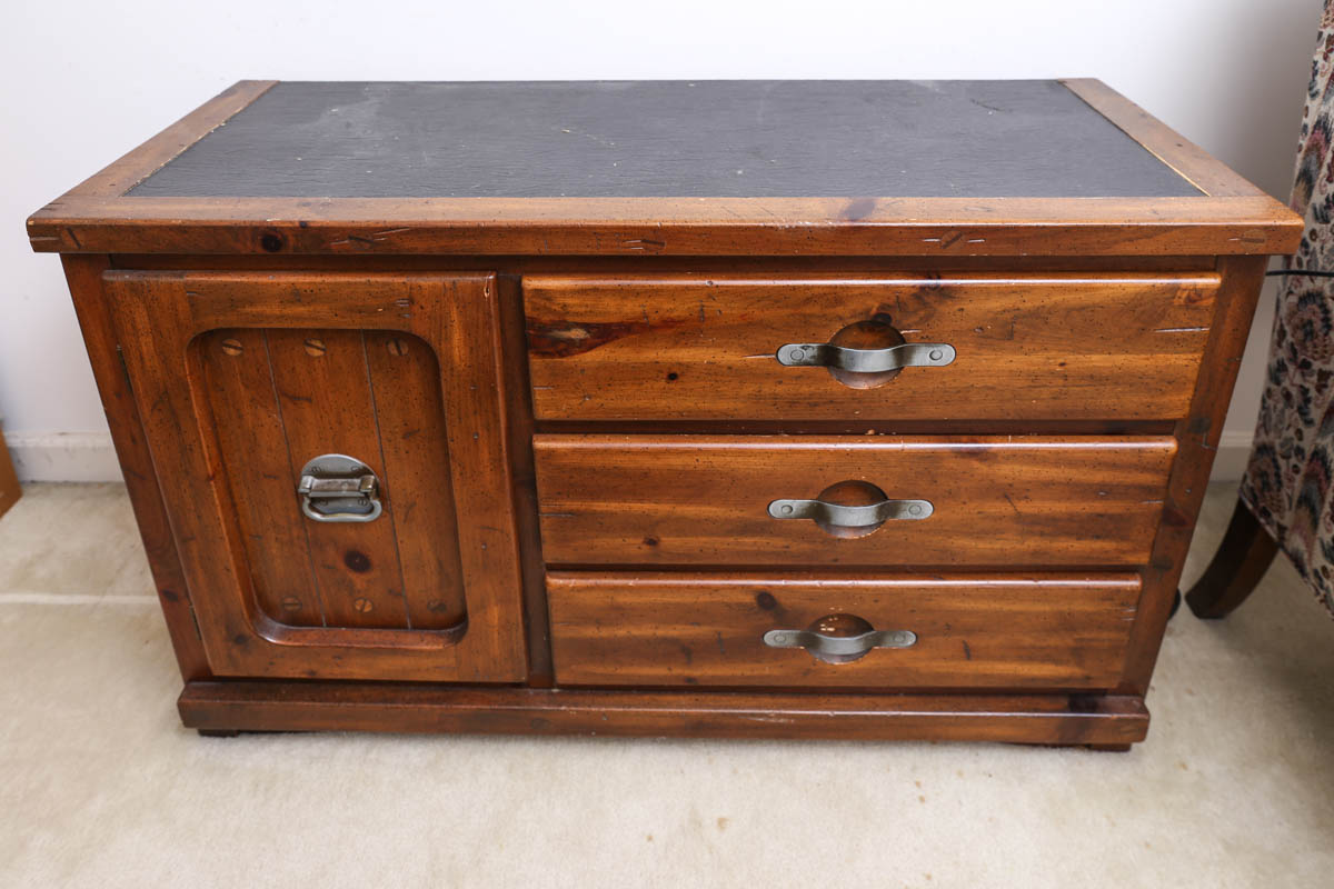Late 20th Century "Ship Ahoy" Dresser and Nightstand by Young Hinkle