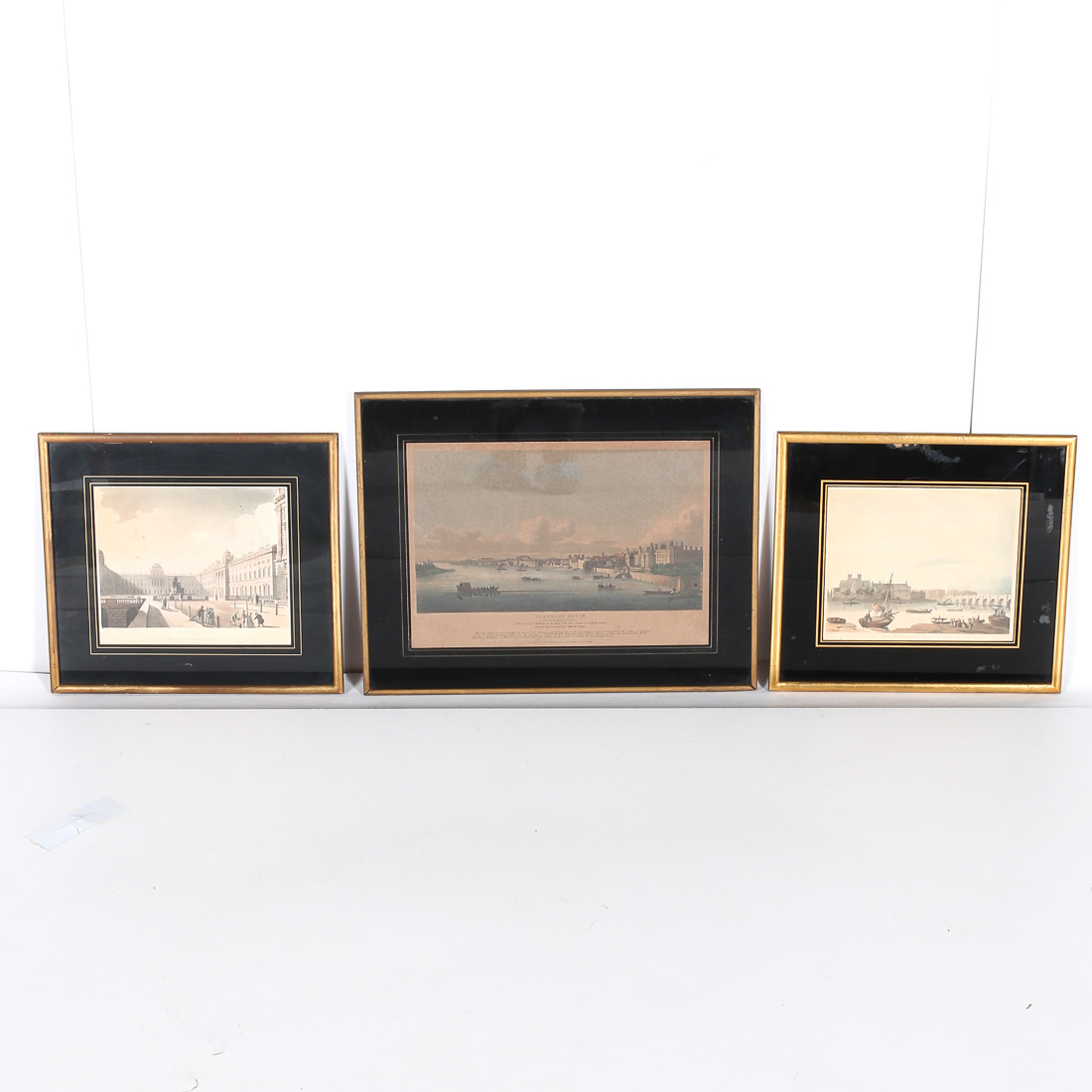 Set of Stippled Etchings after London Scenes