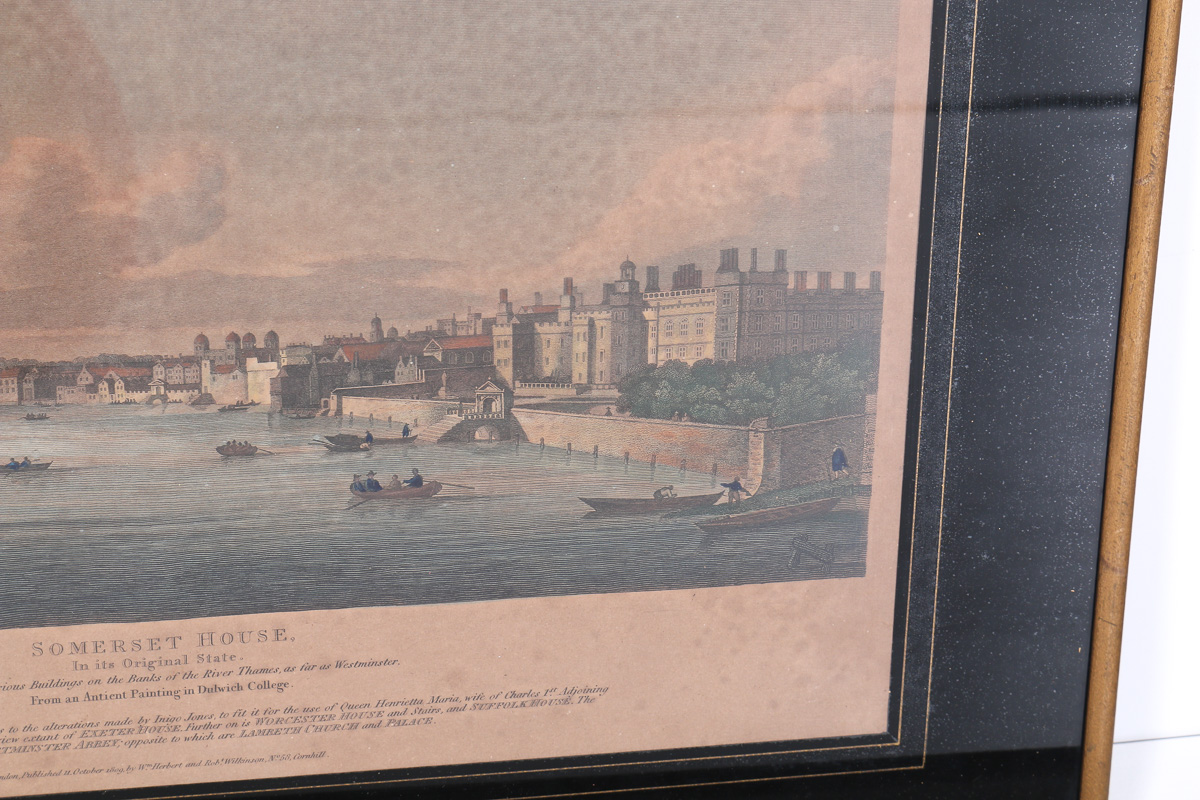 Set of Stippled Etchings after London Scenes