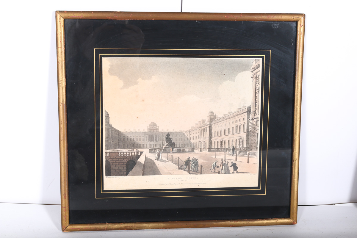 Set of Stippled Etchings after London Scenes