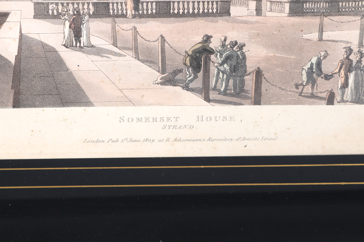 Set of Stippled Etchings after London Scenes