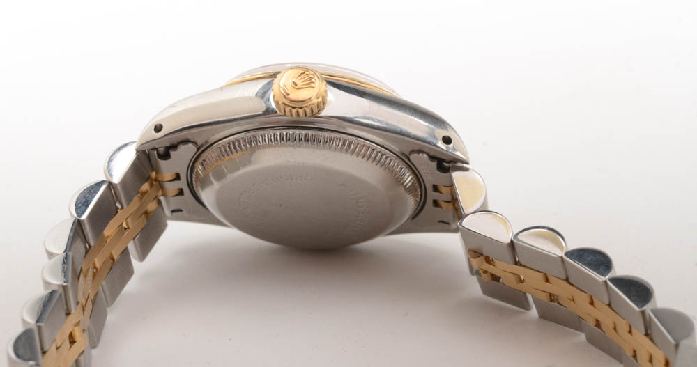 Women's Rolex Datejust 18K Yellow Gold and Stainless Steel Champagne Index Dial Automatic Watch