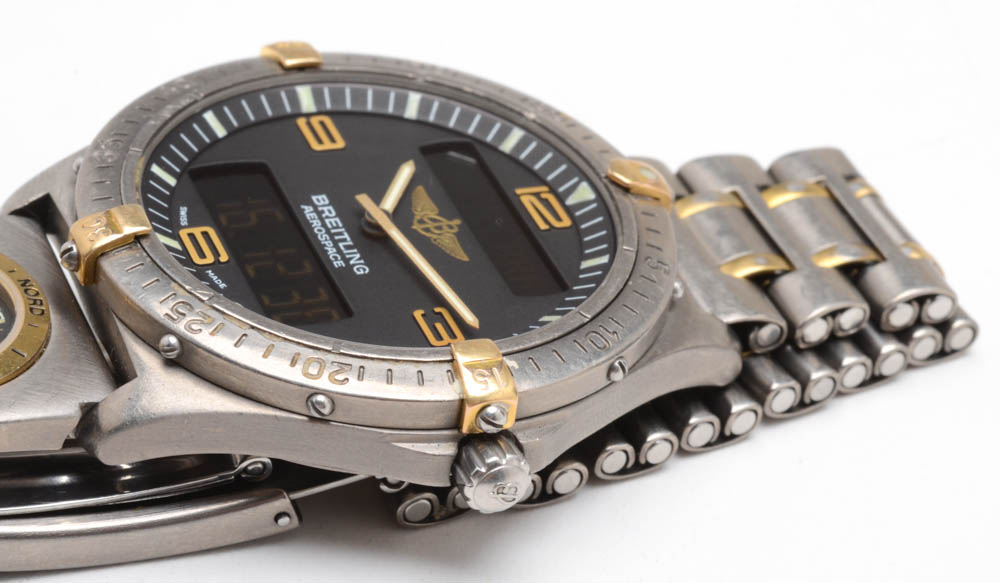 Men's Breitling Professional Aerospace Titanium Two Tone with UTC Quartz Watch