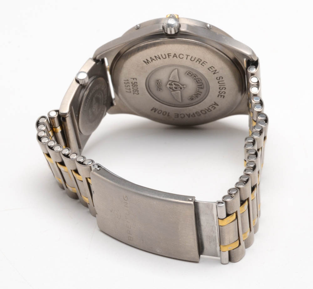 Men's Breitling Professional Aerospace Titanium Two Tone with UTC Quartz Watch