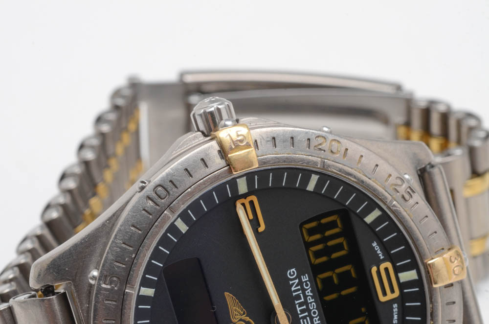 Men's Breitling Professional Aerospace Titanium Two Tone with UTC Quartz Watch