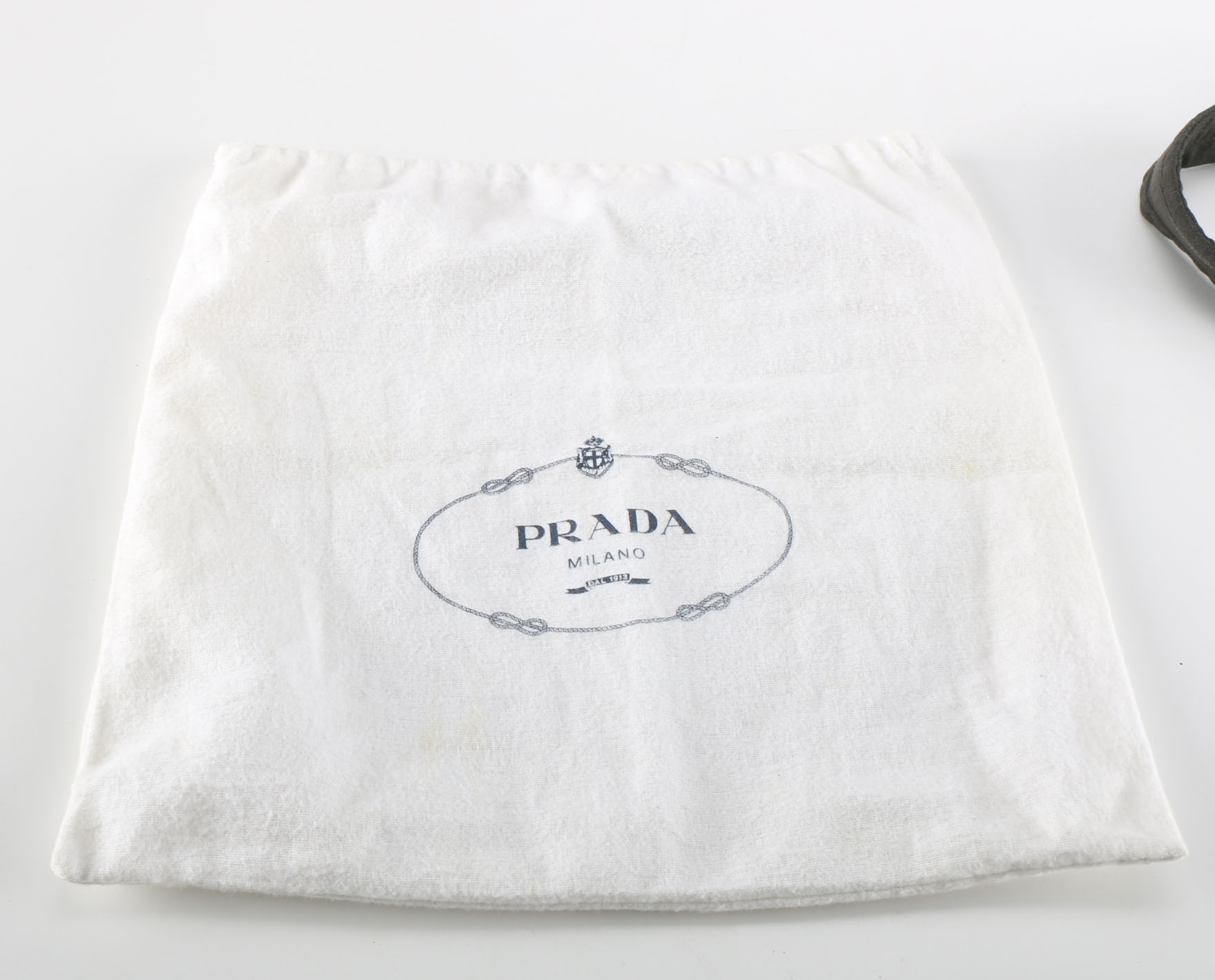 Prada Olive Green Wool Shoulder Bag