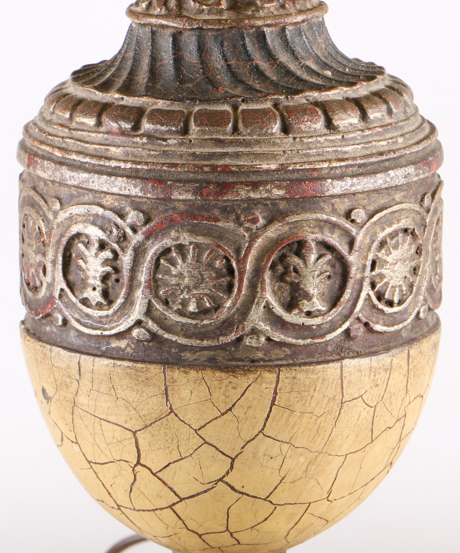 Vintage Roger Williams Table Lamp with Stained Glass Shade